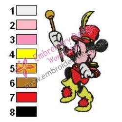 Minnie Mouse Cartoon Embroidery 8